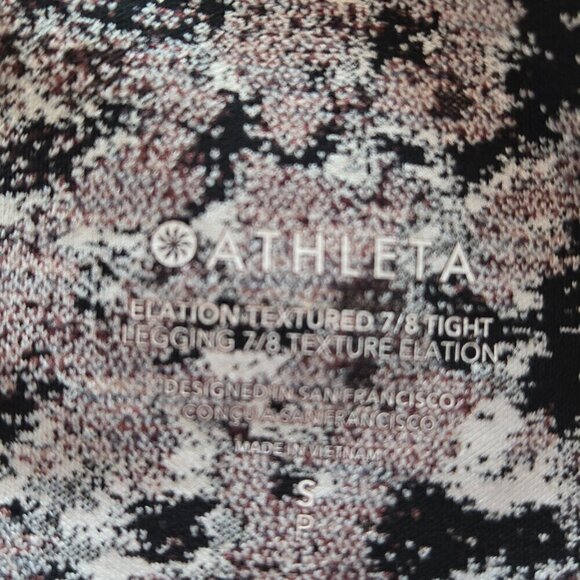 Athleta Elation Textured 7/8 Tight - S Meadow Decadent Chocolate - Picture 6 of 6